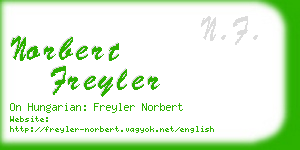 norbert freyler business card